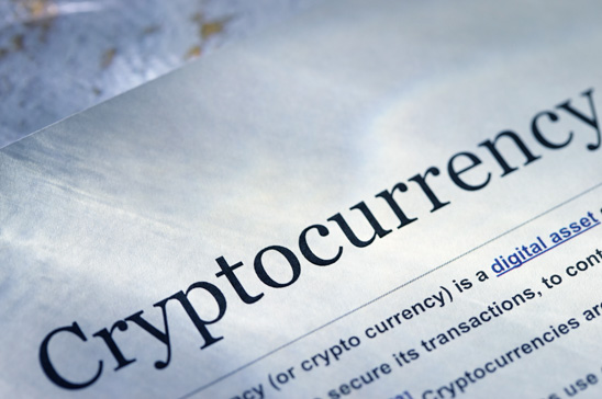 document with heading that reads "cryptocurrency" indicating information about cryto-assets